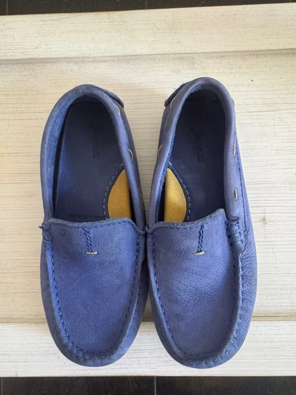 Jacadi Blue Kids Moccasin Shoes